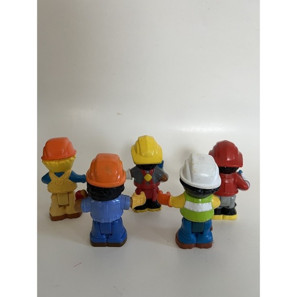 Fisher Price Little People Bendable Figures Lot of 5 Community Helpers Worker's - Picture 5 of 5